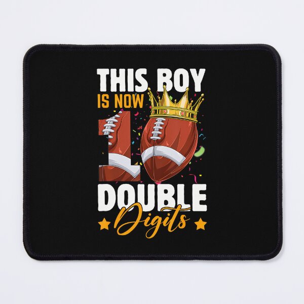 Item preview, This Boy Now 10 Double Digits Football 10 Years Old Birthday designed and sold by MadalynKiehn.