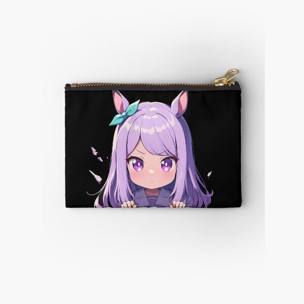 Item preview, Mejiro Mcqueen Peeking Chibi Uma Musume Pretty Derby Anime Girl designed and sold by TorbenKuhano.