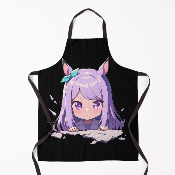 Item preview, Mejiro Mcqueen Peeking Chibi Uma Musume Pretty Derby Anime Girl designed and sold by TorbenKuhano.