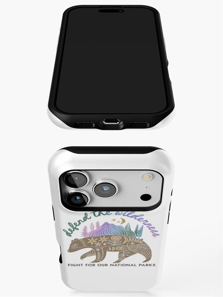 Thumbnail 3 of 4, iPhone Case, Defend The Wilderness designed and sold by RoderickStout.