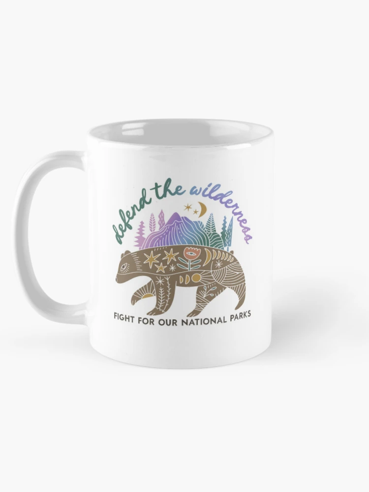 Thumbnail 5 of 6, Coffee Mug, Defend The Wilderness designed and sold by RoderickStout.