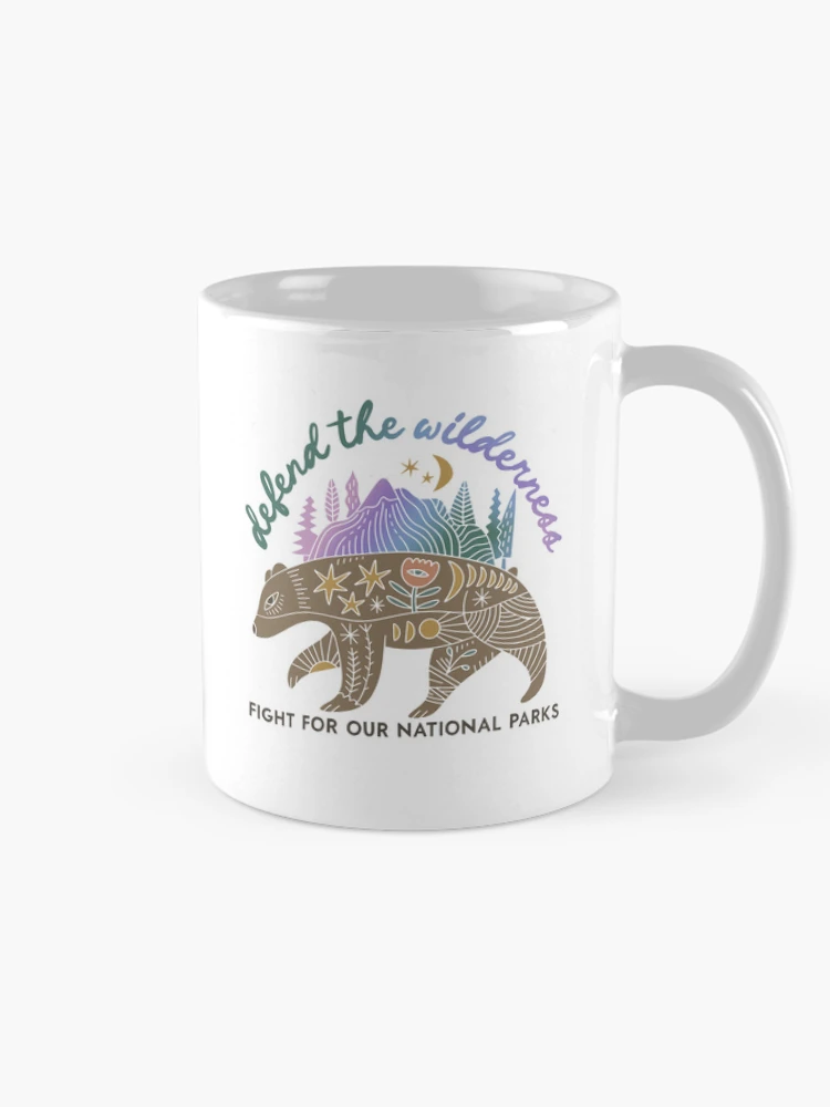 Thumbnail 3 of 6, Coffee Mug, Defend The Wilderness designed and sold by RoderickStout.