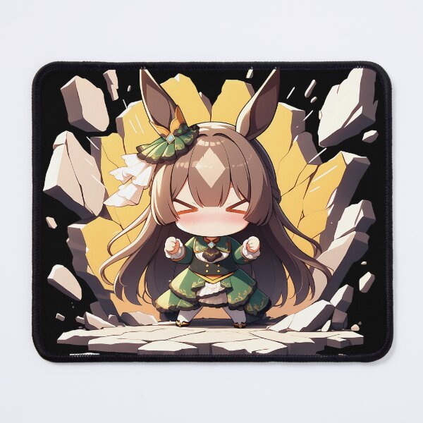 Item preview, Satono Diamond Peeking Chibi Uma Musume Pretty Derby Anime Girl designed and sold by TorbenKuhano.