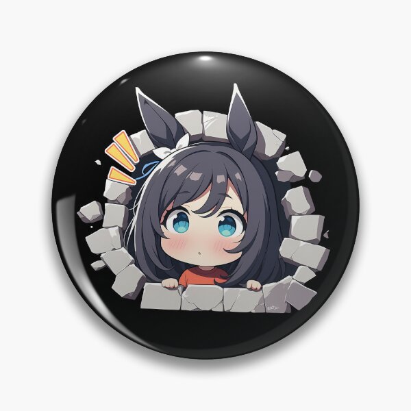 Item preview, Eishin Flash Peeking Chibi Uma Musume Pretty Derby Anime Girl designed and sold by TorbenKuhano.