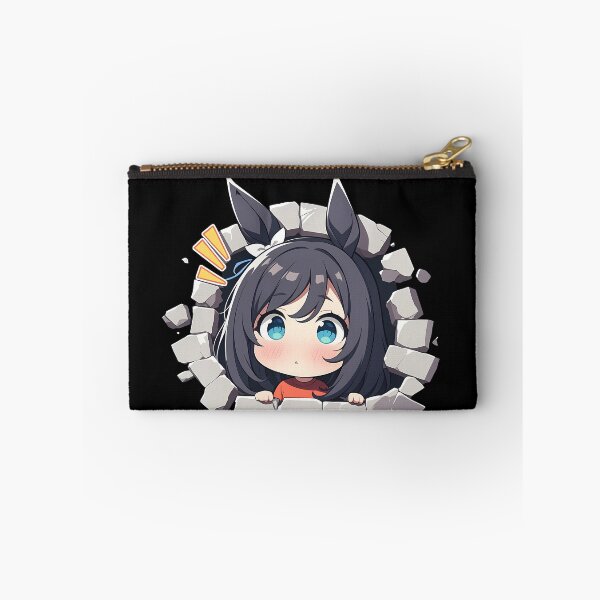 Item preview, Eishin Flash Peeking Chibi Uma Musume Pretty Derby Anime Girl designed and sold by TorbenKuhano.