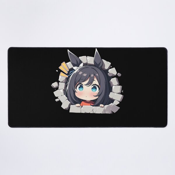 Item preview, Eishin Flash Peeking Chibi Uma Musume Pretty Derby Anime Girl designed and sold by TorbenKuhano.