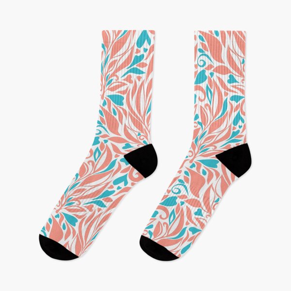 Item preview, Abstract Turquoise-Coral  designed and sold by ewrightmerch.