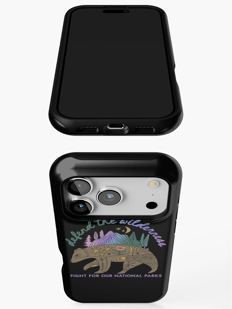 Thumbnail 3 of 4, iPhone Case, Defend The Wilderness designed and sold by RoderickStout.