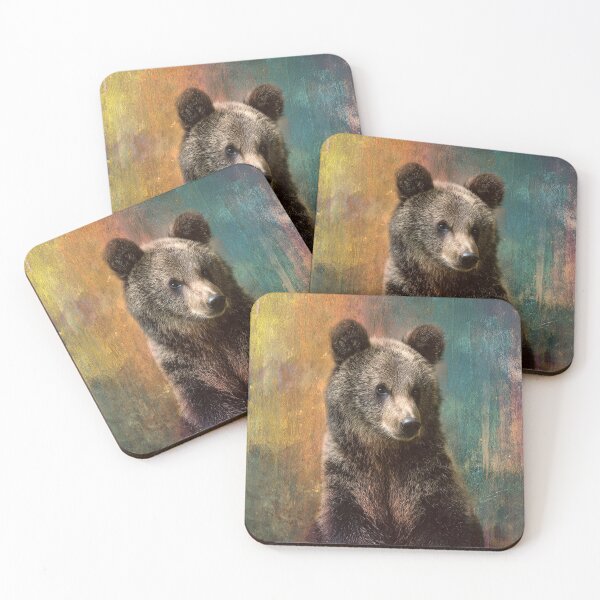 Item preview, Bear Against Colorful Background designed and sold by Savannah Gibbs.