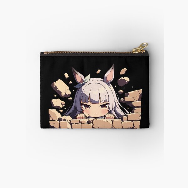 Item preview, Gold Ship Peeking Chibi Uma Musume Pretty Derby Anime Girl designed and sold by TorbenKuhano.