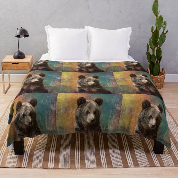 Item preview, Bear Against Colorful Background designed and sold by Savannah Gibbs.