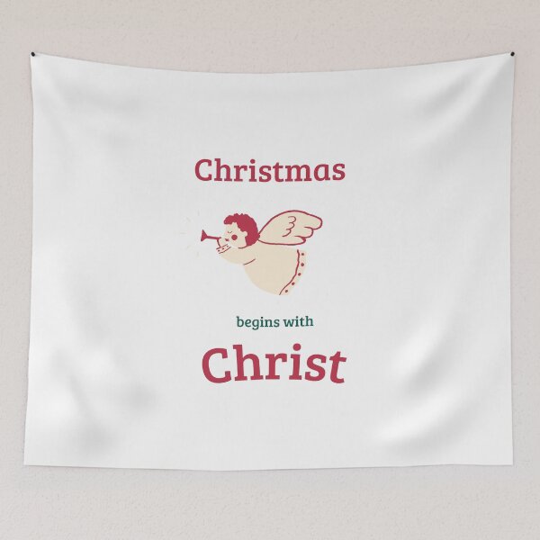 Item preview, Christmas begins with Christ designed and sold by FaithOverFearCa.