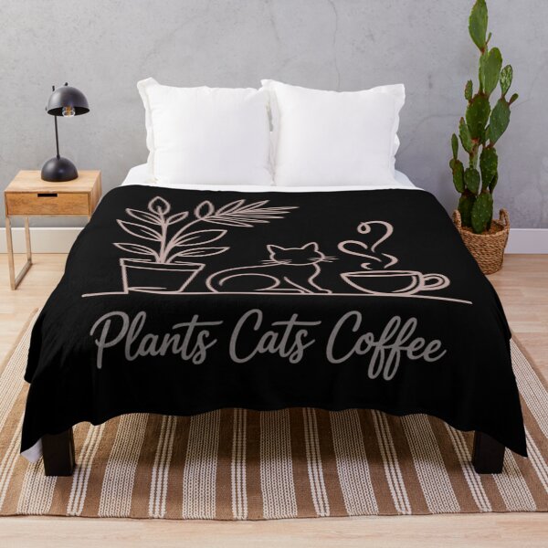 Item preview, Plants Cats Coffee Cat Lover Gardening Succulent Plants designed and sold by HellD3vil-Art.