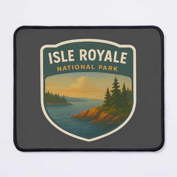 Item preview, Vintage American National Park Print: Isle Royale designed and sold by PinUpPizzazz.