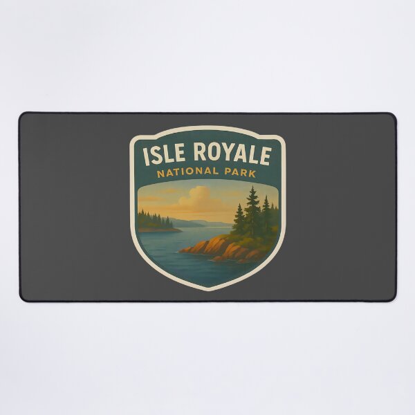 Item preview, Vintage American National Park Print: Isle Royale designed and sold by PinUpPizzazz.