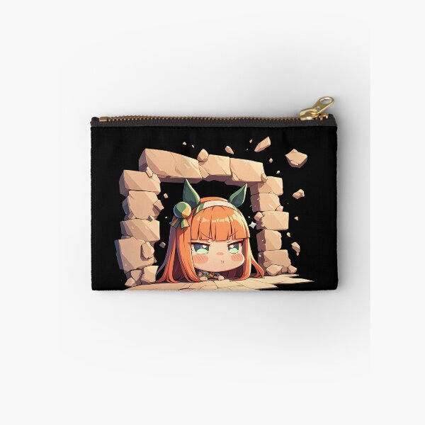 Item preview, Silence Suzuka Peeking Chibi Uma Musume Pretty Derby Anime Girl designed and sold by TorbenKuhano.