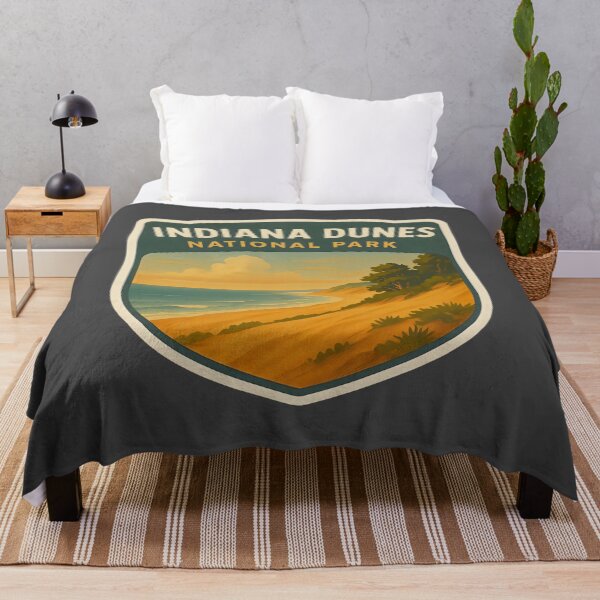 Item preview, Vintage American National Park Print: Indiana Dunes designed and sold by PinUpPizzazz.