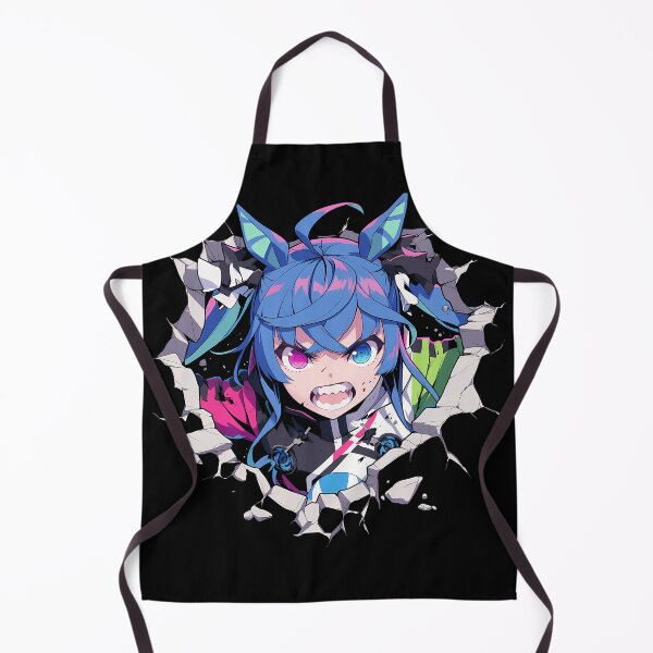 Item preview, Twin Turbo Peeking Chibi Uma Musume Pretty Derby Anime Girl designed and sold by TorbenKuhano.