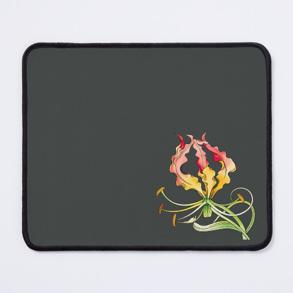 Item preview, Flame Lily with Curled Vines – Gloriosa Superba designed and sold by MvuuStudio.