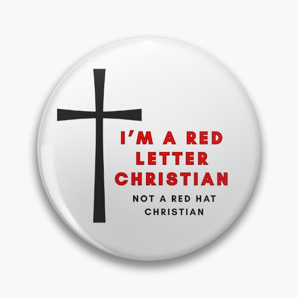 Item preview, I'm a red letter Christian, not a red hat Christian designed and sold by Right While Left.