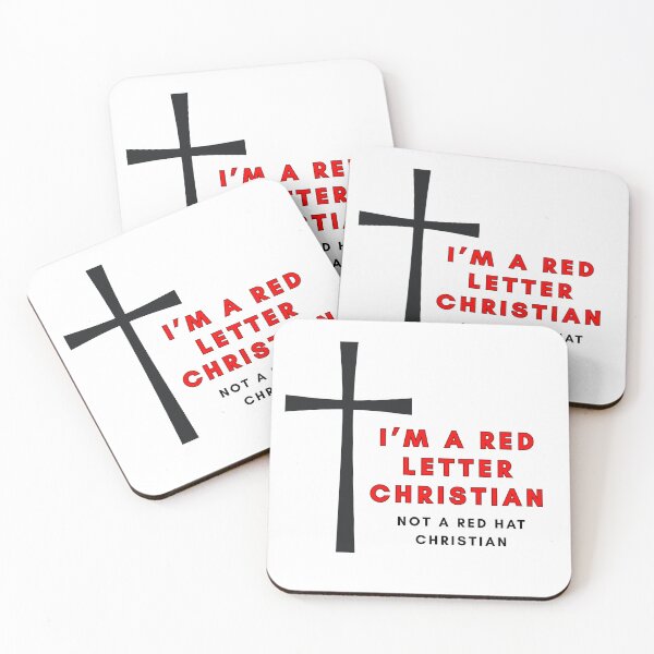 Item preview, I'm a red letter Christian, not a red hat Christian designed and sold by Right While Left.