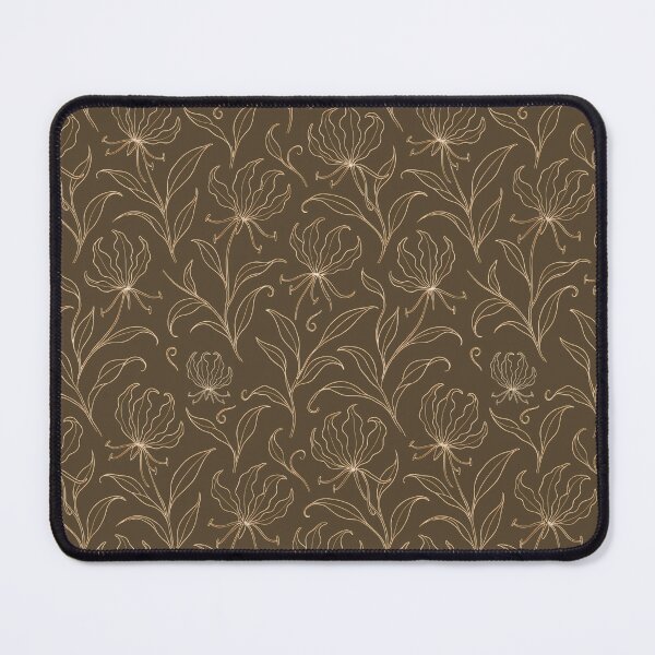 Item preview, Flame Lily Line Art — Elegant Neutral Botanical Pattern designed and sold by MvuuStudio.