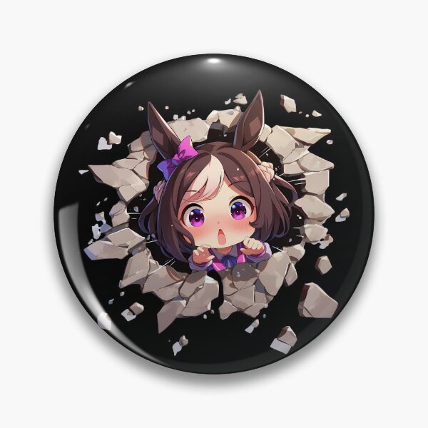 Item preview, Special Week Peeking Chibi Uma Musume Pretty Derby Anime Girl designed and sold by TorbenKuhano.