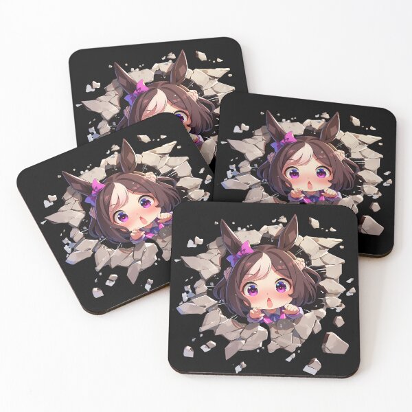 Item preview, Special Week Peeking Chibi Uma Musume Pretty Derby Anime Girl designed and sold by TorbenKuhano.
