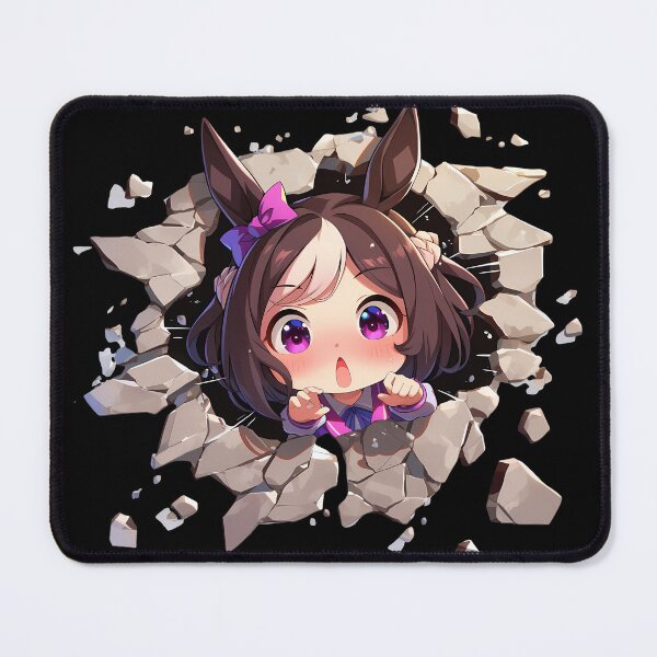Item preview, Special Week Peeking Chibi Uma Musume Pretty Derby Anime Girl designed and sold by TorbenKuhano.