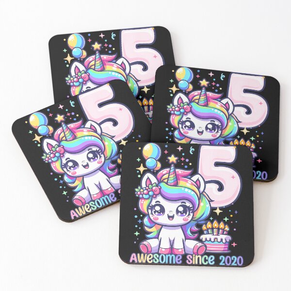 Item preview, Unicorn 5Th Birthday 5 Year Old Unicorn Party Girls Outfit designed and sold by MadalynKiehn.
