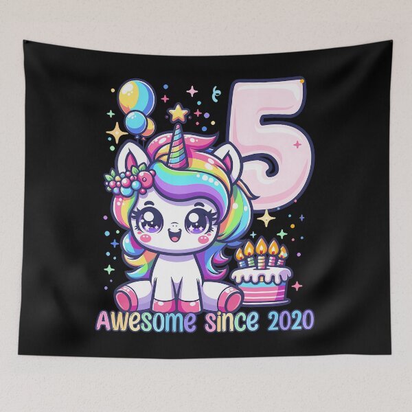 Item preview, Unicorn 5Th Birthday 5 Year Old Unicorn Party Girls Outfit designed and sold by MadalynKiehn.