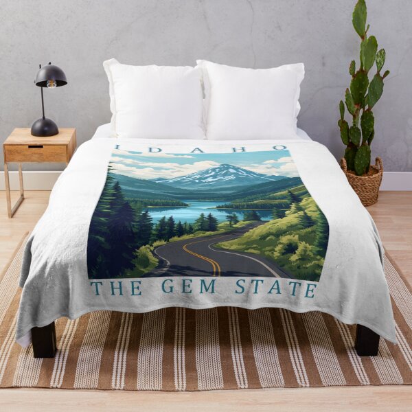 Artikelvorschau, 12 Idaho Reiseplakat entworfen und verkauft von Lucy Goosy Art.
