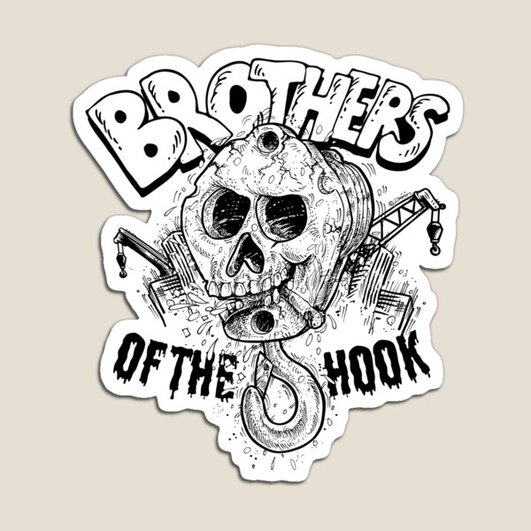 Item preview, Brothers of the Hook Crane Operator Rigger Ironworker hardhat designed and sold by D4mon.
