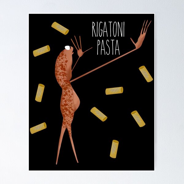 Item preview, Marcus the Worm Rigatoni Pasta designed and sold by anamarquesarts.