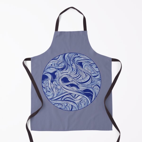 Item preview, Blue water flow, in a Chinese porcelain style designed and sold by DaveDanchuk.