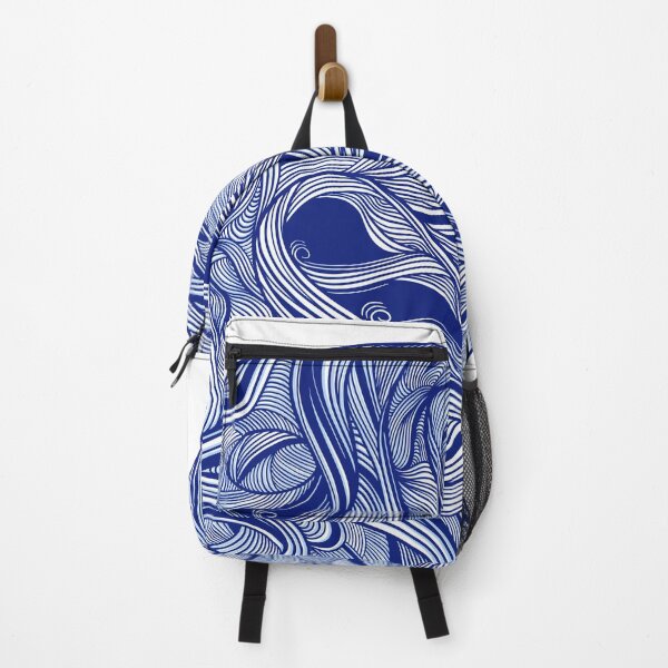 Item preview, Blue water flow, in a Chinese porcelain style designed and sold by DaveDanchuk.