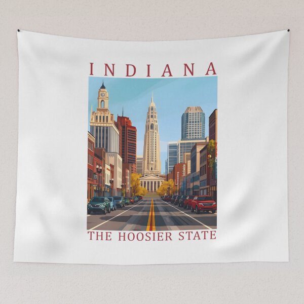Item preview, 14 Indiana Travel Poster designed and sold by Lucy Goosy Art.
