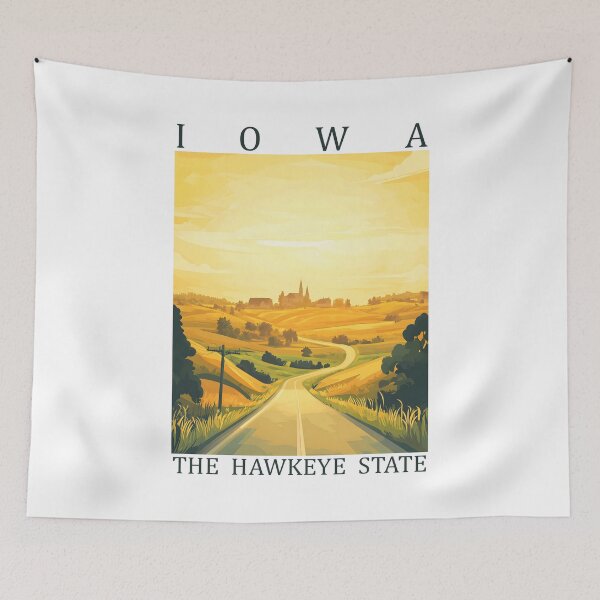 Artikelvorschau, 15 Iowa Reiseplakat entworfen und verkauft von Lucy Goosy Art.