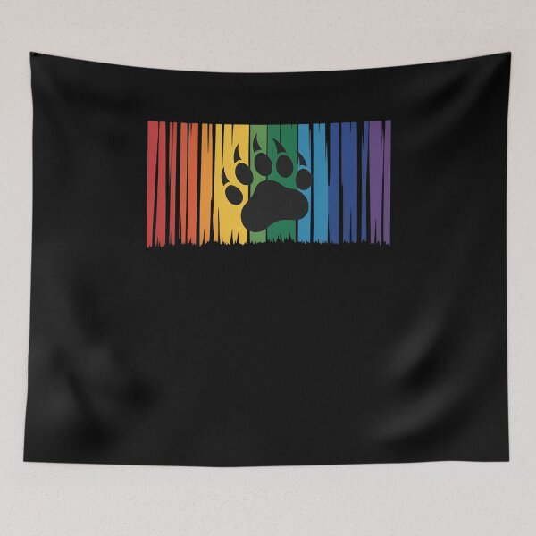 Item preview, Gay Bear LGBT Paw Barcode designed and sold by AmparoBoyle.
