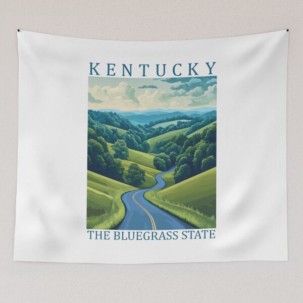 Item preview, 17 Kentucky Travel Poster designed and sold by Lucy Goosy Art.