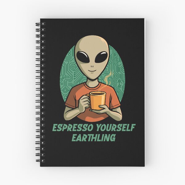 Item preview, Espresso yourself earthling - Alien coffee design designed and sold by JoRealm.