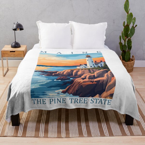 Item preview, 19 Maine Travel Poster designed and sold by Lucy Goosy Art.