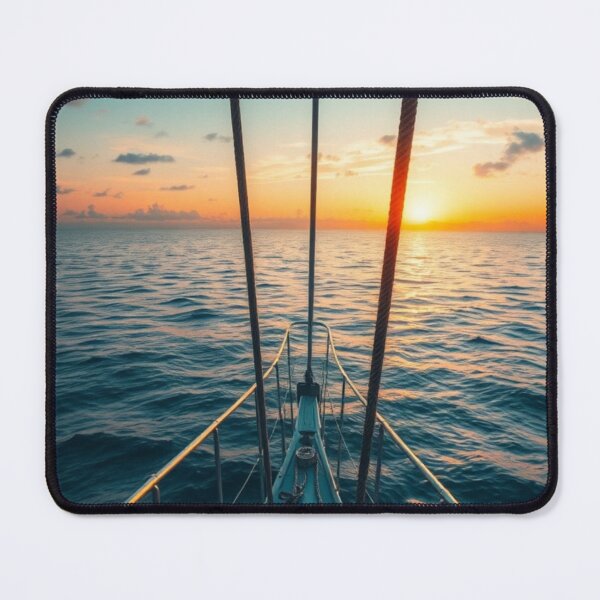 Item preview, Deep Sea Escape | Fiery Sunset from the Bow designed and sold by Jade Ado.