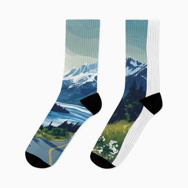 Item preview, 2 Alaska Travel Poster designed and sold by Lucy Goosy Art.