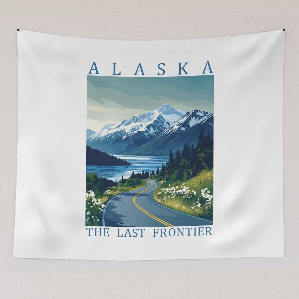 Item preview, 2 Alaska Travel Poster designed and sold by Lucy Goosy Art.