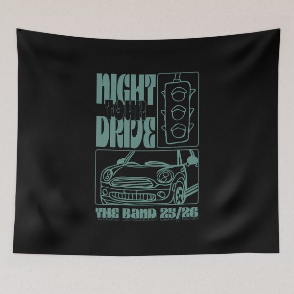 Item preview, the band 2526 night drive tour - turquoise designed and sold by ShaneLawler43.