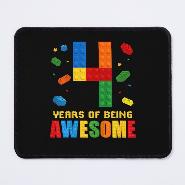 Item preview, Kids 4 Year Old Birthday Boy Being Awesome Building Bricks 4Th designed and sold by MadalynKiehn.