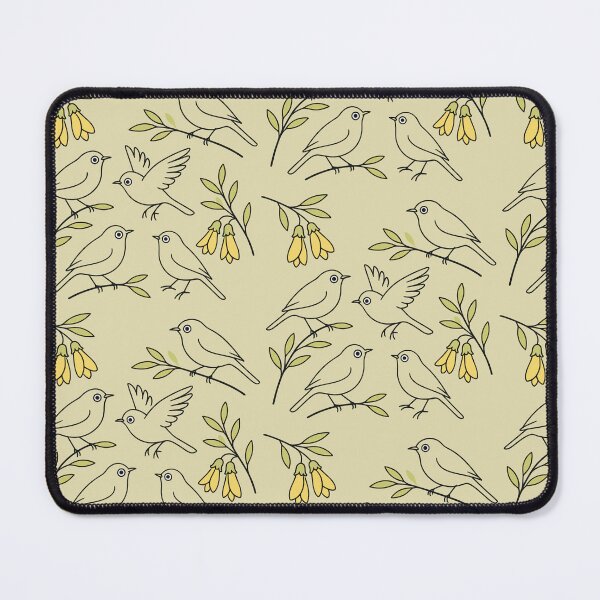 Item preview, Silvereye (Waxeye/Tauhou) Line Art Pattern – Kowhai designed and sold by MvuuStudio.
