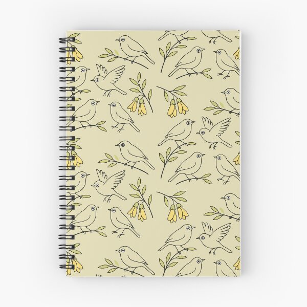 Item preview, Silvereye (Waxeye/Tauhou) Line Art Pattern – Kowhai designed and sold by MvuuStudio.