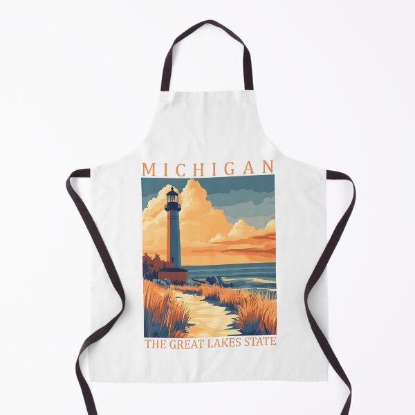 Item preview, 22 Michigan Travel Poster designed and sold by Lucy Goosy Art.